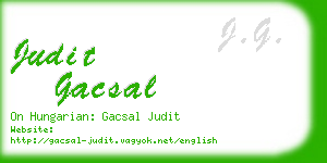 judit gacsal business card